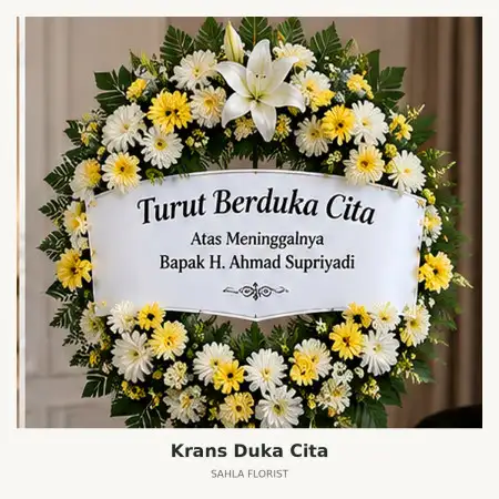 Krans Bunga Duka Paramount Serpong