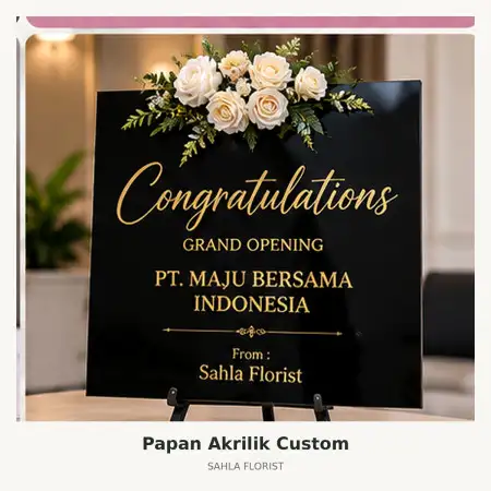 Papan Bunga Akrilik Paramount Serpong